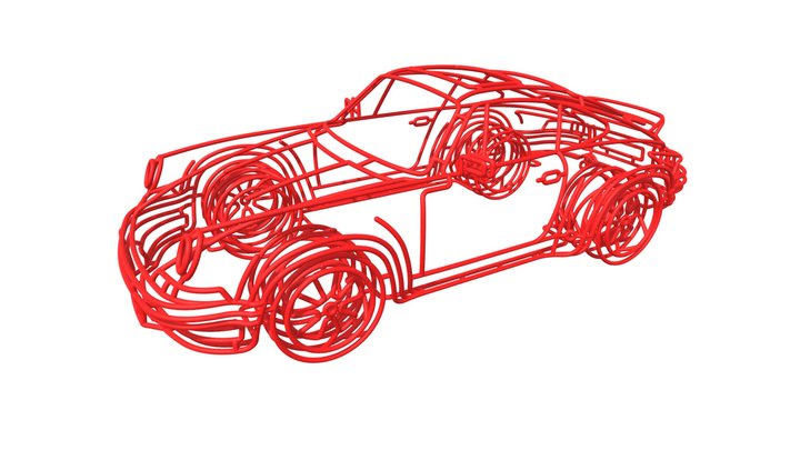BRC001-PORSCHE-911-CARRERA-RSR 3D Model