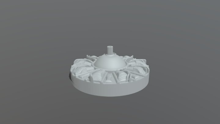 Radial Engine 3D Model