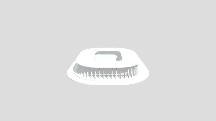Lowpoly Stadium 03 3D Model