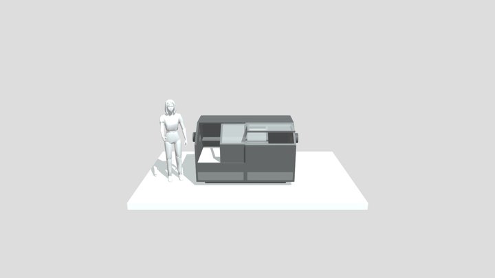 SLEEPING POD (sliding door) 3D Model