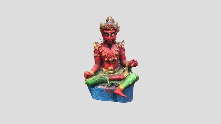 Devil Statue From Thailand 3D Model