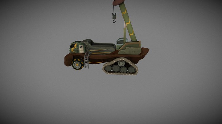 Crane Truck 3D Model