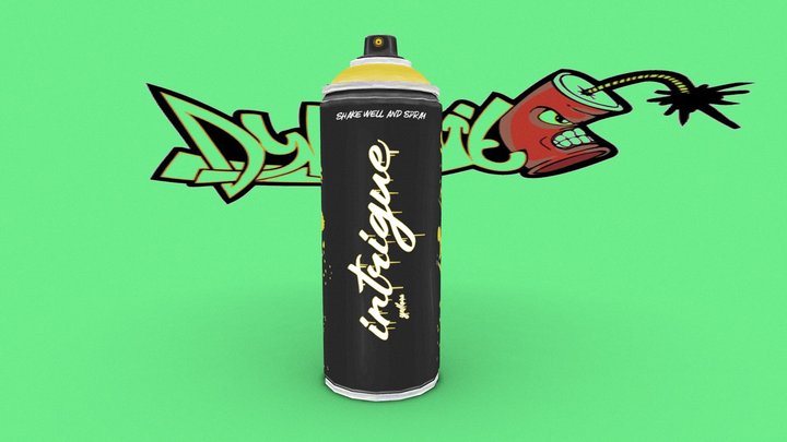Spray Can [lowpoly/handpainted/gameready] 3D Model
