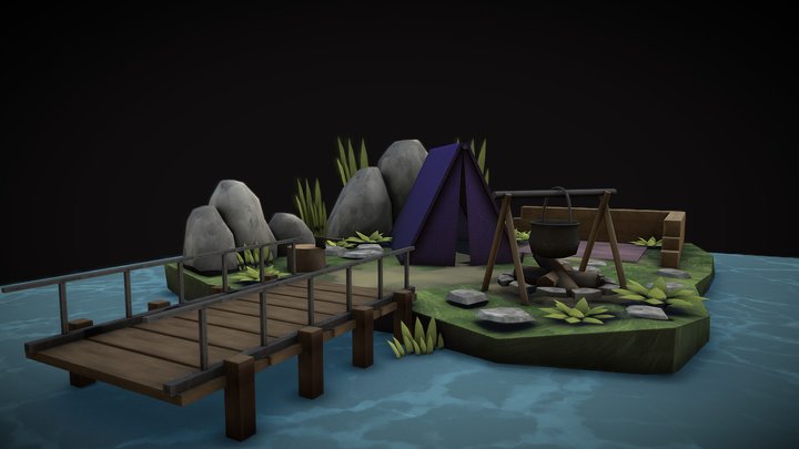 TENT PROJECT UVW 3D Model