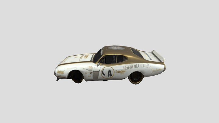 Dodge Charger third generation race car V2 3D Model