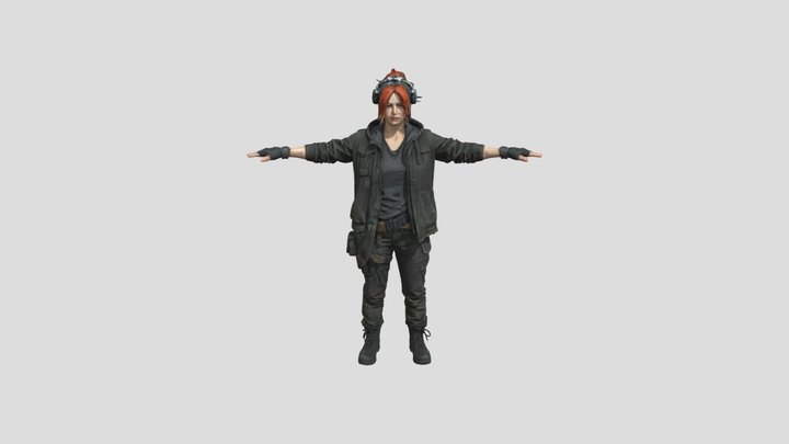Post-Apocalyptic Engineer 3D Model