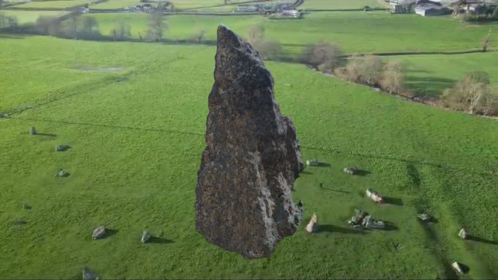 Stanton Drew Stone 08 Stone circle Somerset UK 3D Model