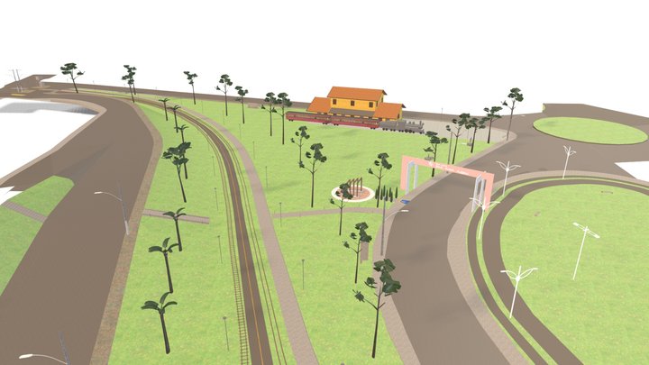 Parque Linear - Trecho 2 - Setor C 3D Model