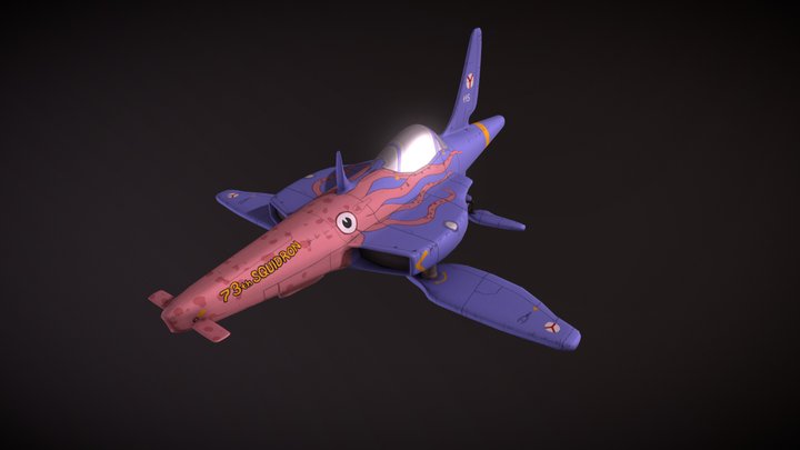 Spaceship Squid 3D Model