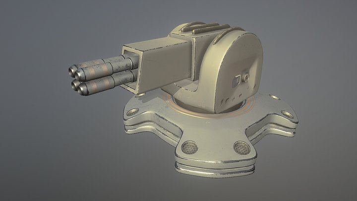 Turret Scifi – Gratis 3D-model STL