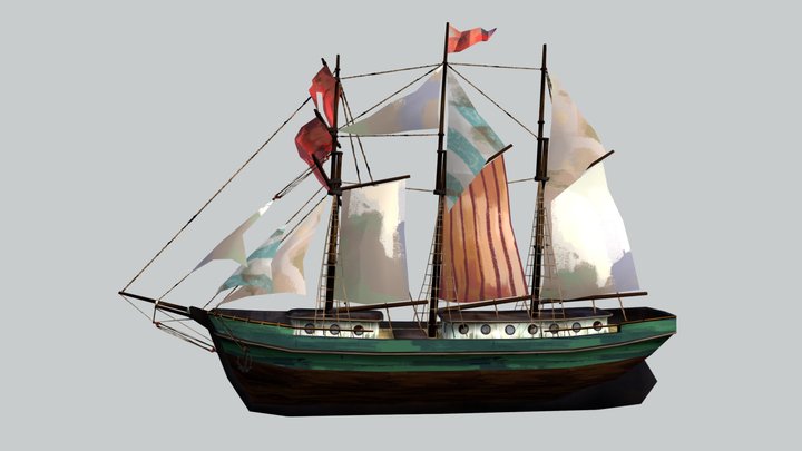 Harper - ship model 3D Model