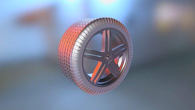 Wheel Exercise 3D Model