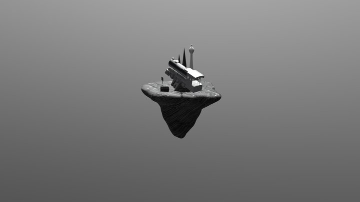 Ivory tower (Textured) 3D Model