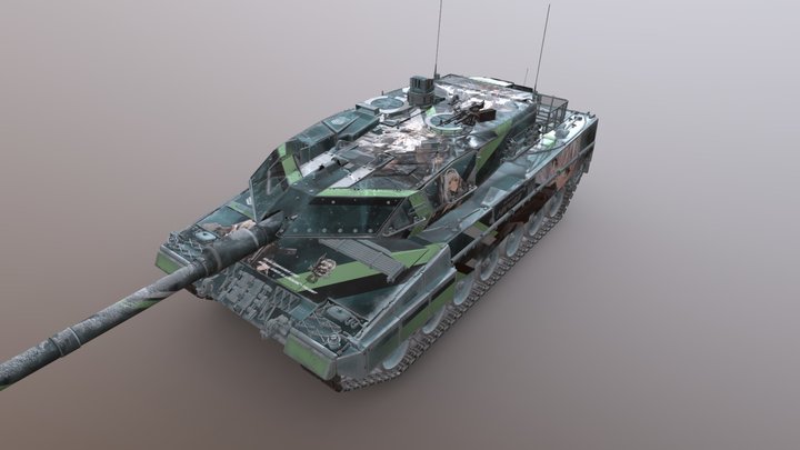 Leopard_2A6nl_view 3D Model