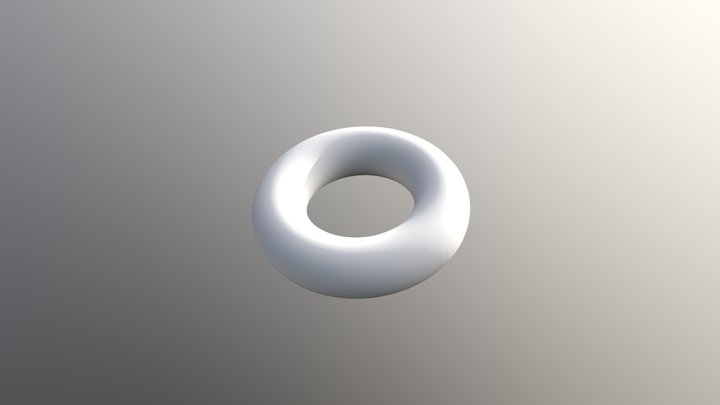 Export Donut 3D Model