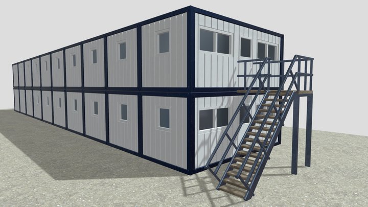 container construction site 3D Model