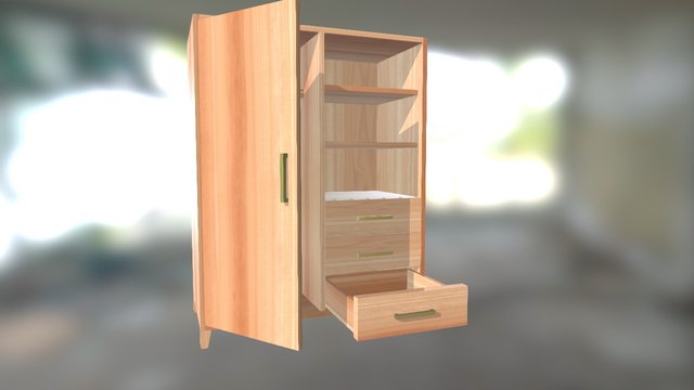 Cabinet 001 3D Model