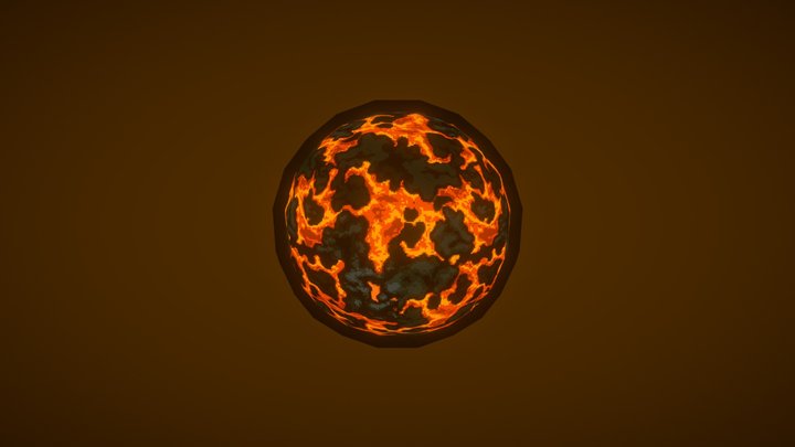 Pixel Planet 55 Cancri e 3D Model