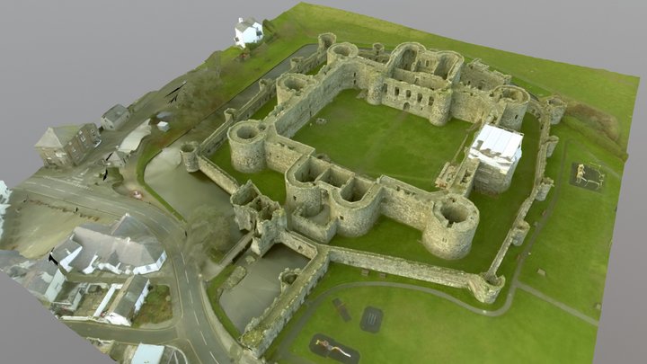 Beaumaris Castle -RAWscan – Kostenloses 3D-Modell STL