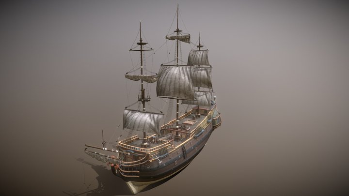 Ship Pinnace 3D Model