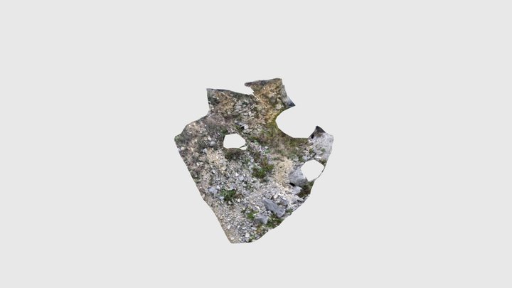 Rock fall 3D Model