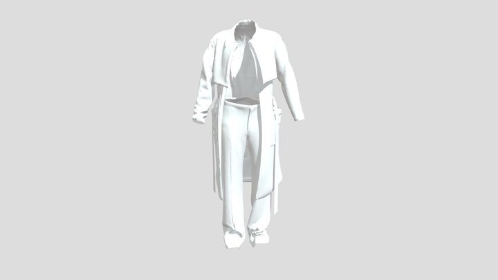 ready for texture full outfit 3D Model