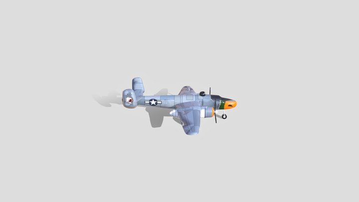 North American B-25J-L 3D Model