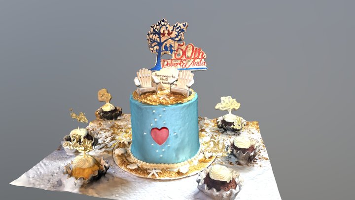 Vikara's 50th Anniversary Cake