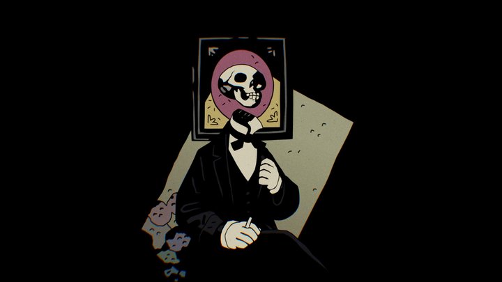 Inspired by Mike Mignola II / Stylised 3D skull 3D Model