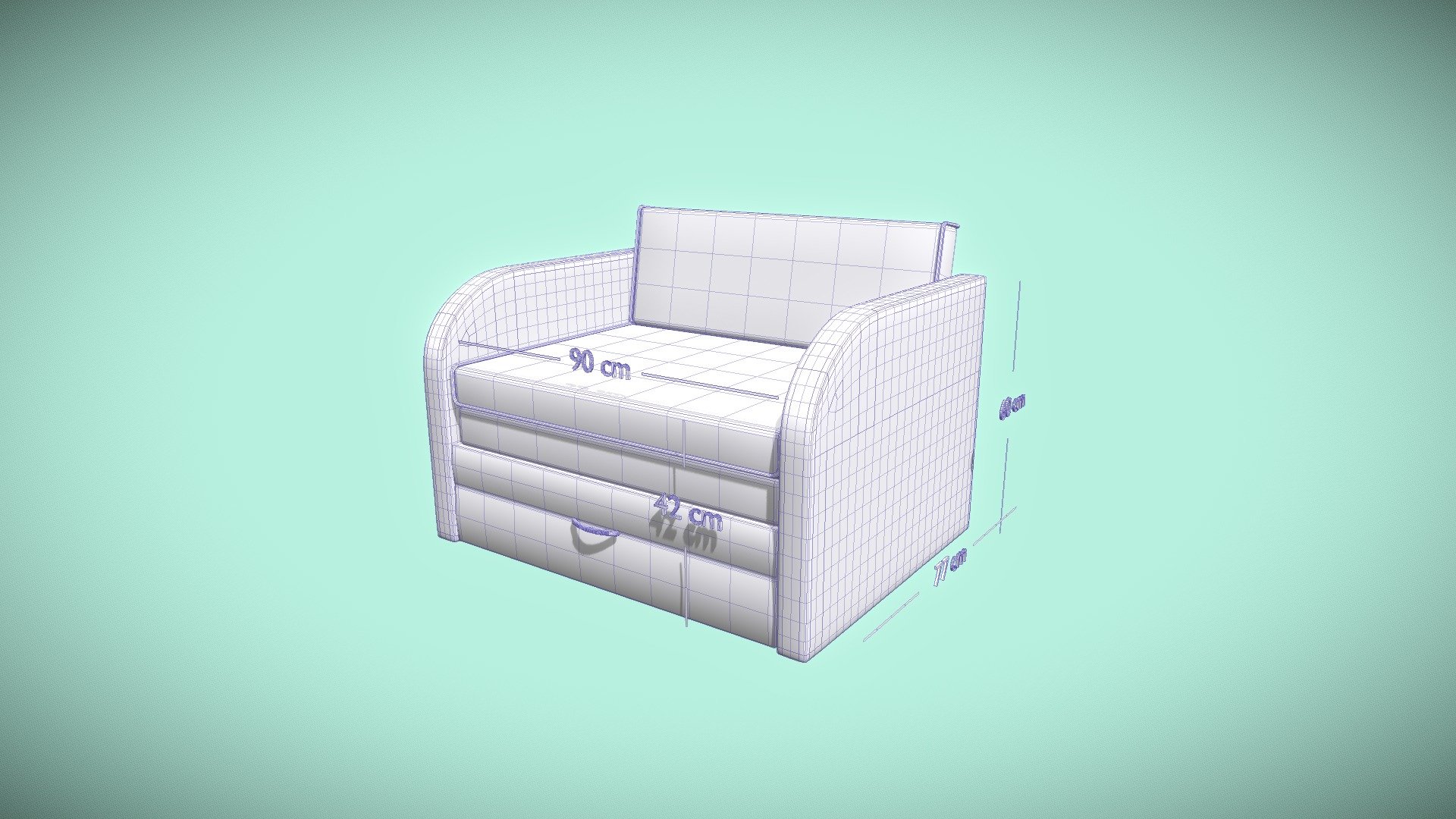 Диван "Мультик" - 3D model by bed-mobile [e4eaf49] - Sketchfab
