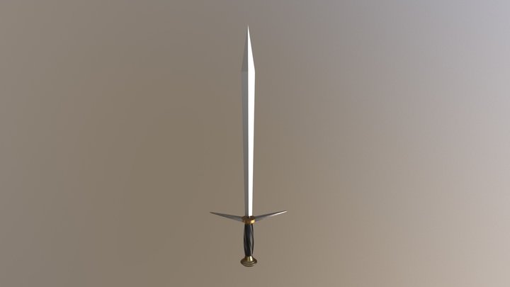 Simple Sword 3D Model