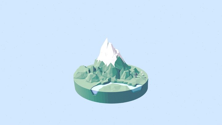 My first mountain 3D Model