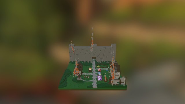 Wartorn  town 3D Model
