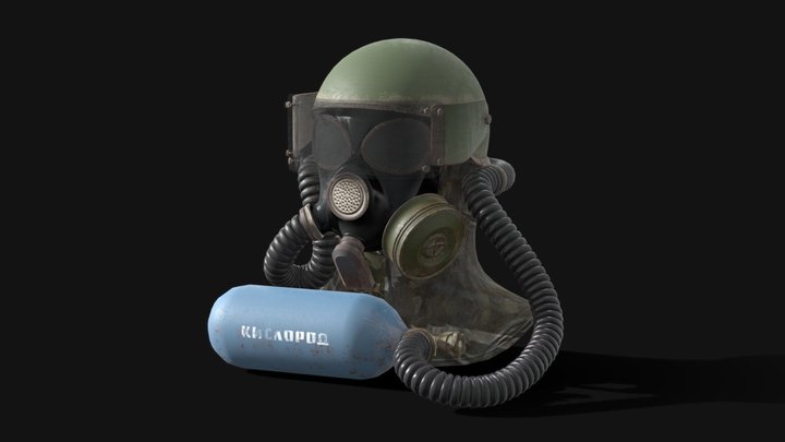 Gas mask and helmet – Modello 3D gratuito STL