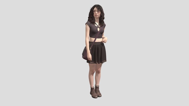 Brown Lace Skirt Outfit – Modelo 3D gratuito STL