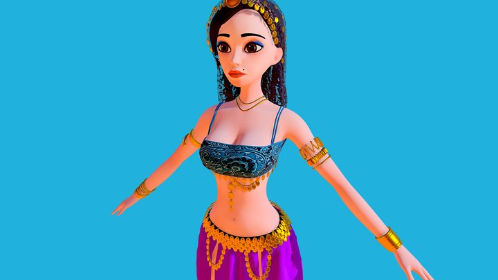 Arabian Dancer 3D Model