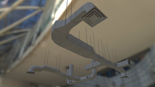 Ventilation Assembly Example 3D Model
