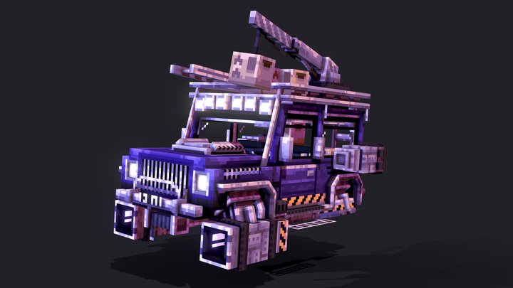 Cyberpunk Jeep 3D Model