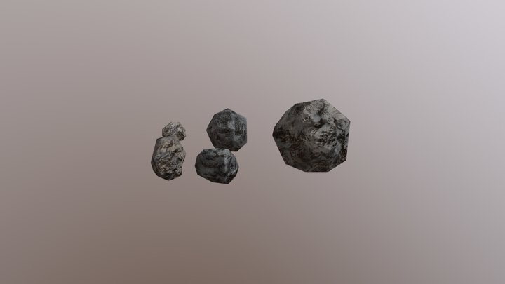 Asteroids All 3D Model