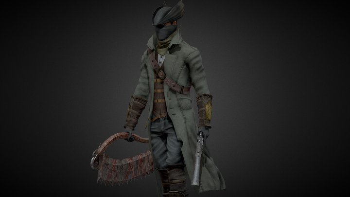 Old Hunter - Game Character 3D Model