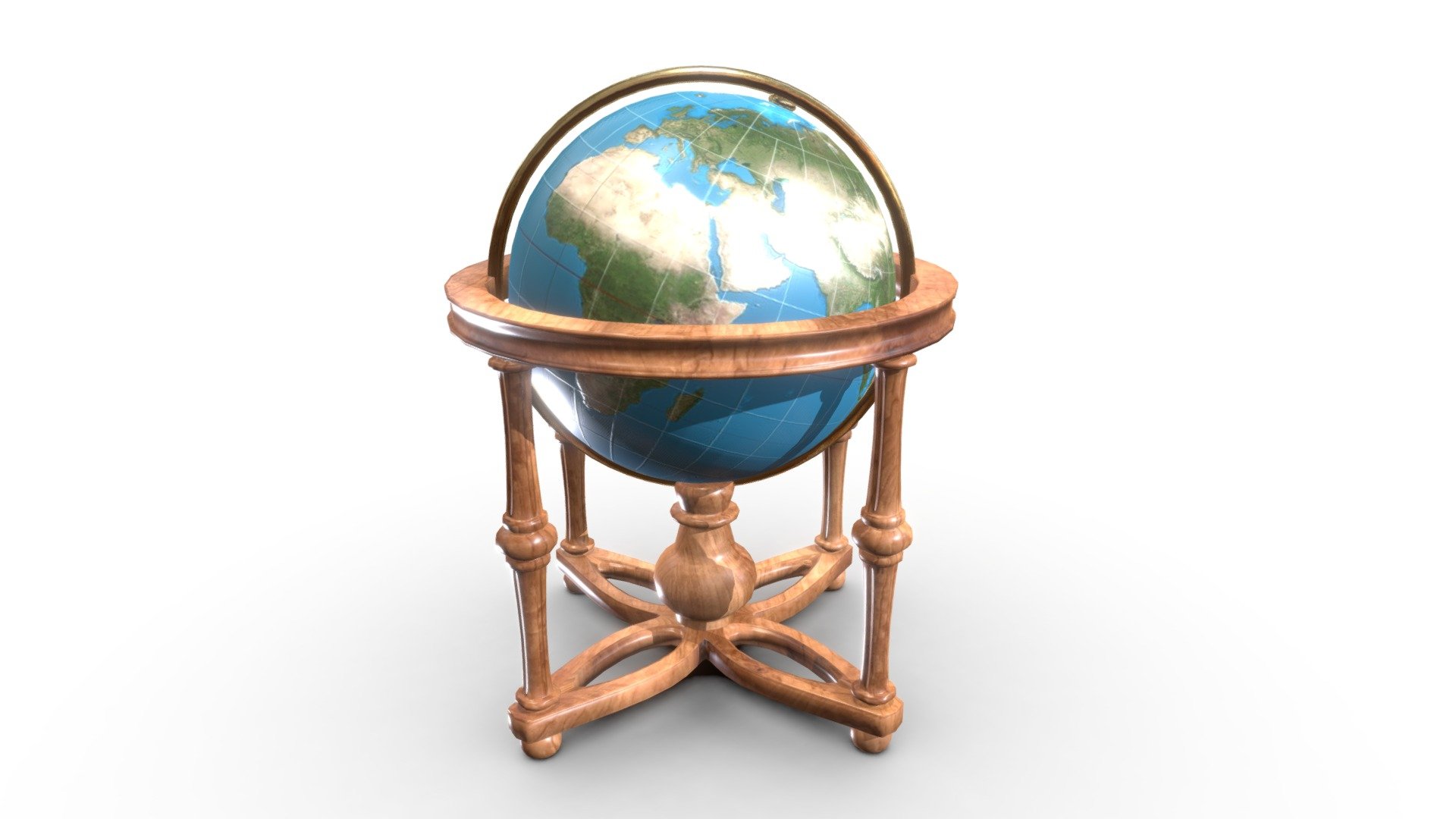 Cradle Globe (Game Ready / 4K PBR) — Sketchfab embed 3D viewer