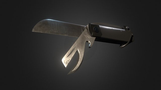 Folding knife 3D Model