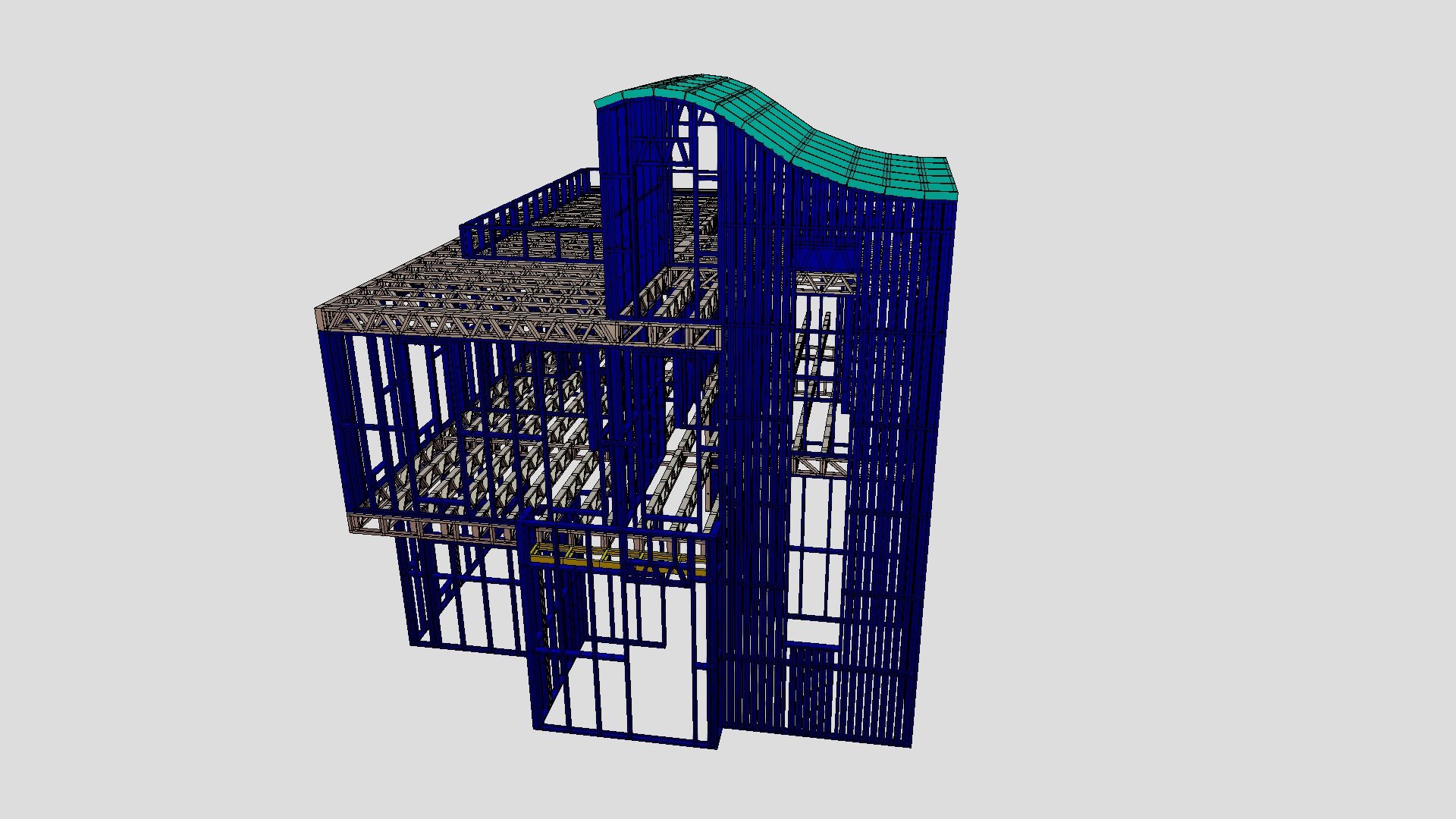 Residential Cold-Formed Steel - SK-01A — Sketchfab embed 3D viewer