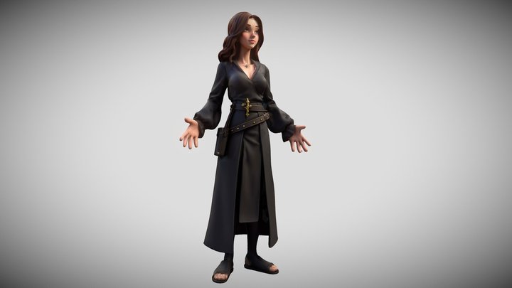 Enchanter Woman 3D Model