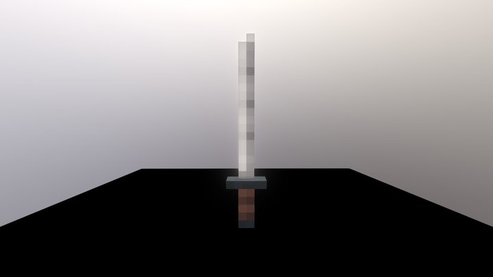 Blockbench Sword 3D Model