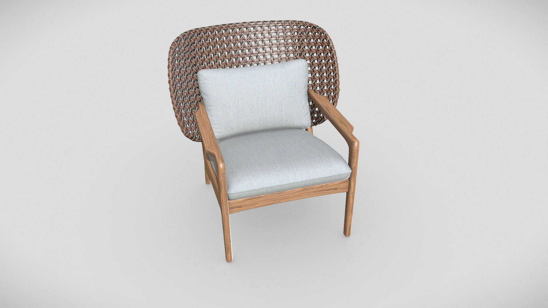 low back chair - 3D model by tri_al [e4f51a8] - Sketchfab