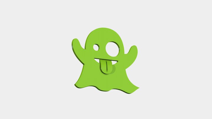 Ghost Emoji 3D Model