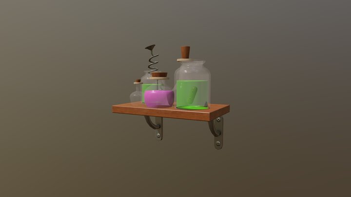 Lab Potions 3D Model