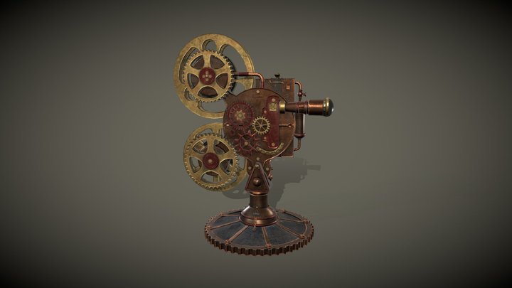 SteamPunk Projector 3D Model