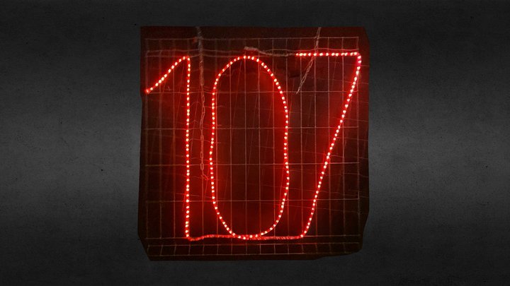 Neon Sign from Pub 107 – Free 3D Model STL